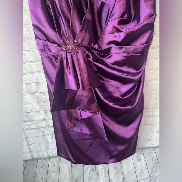 Light In The Box Purple Bow Tie Bedazzled Dress size 3X - Picture 8 of 12